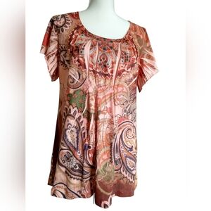 Paisley Print Top